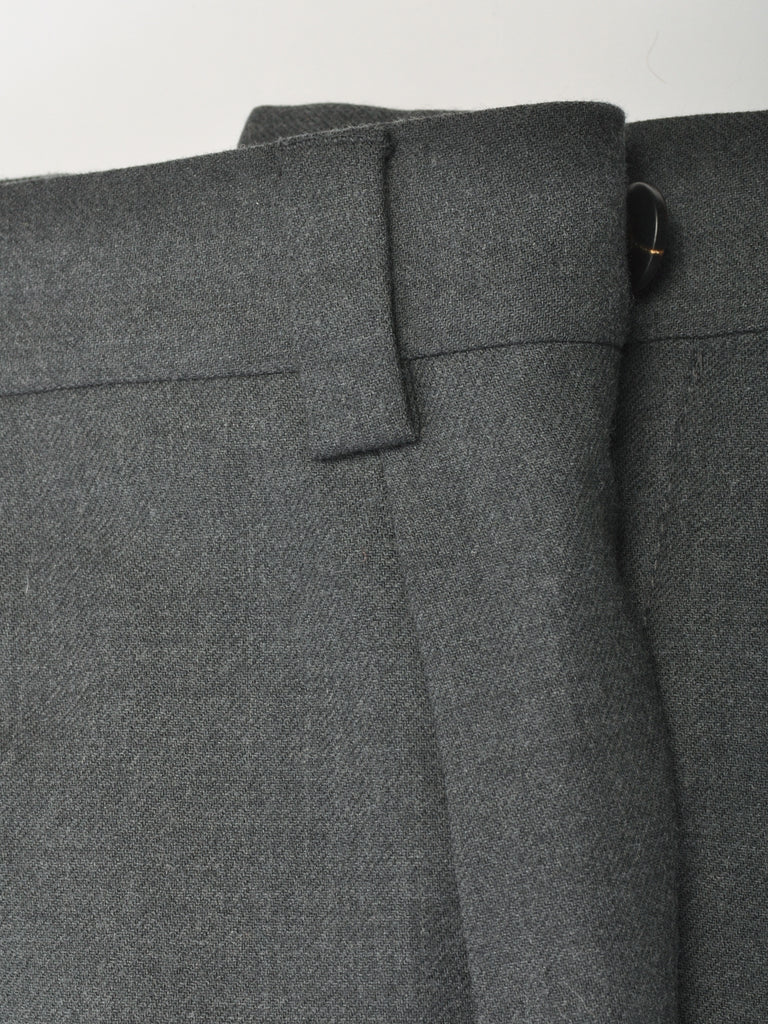 Brunello Cucinelli Grey Leisure Fit Cropped Trousers