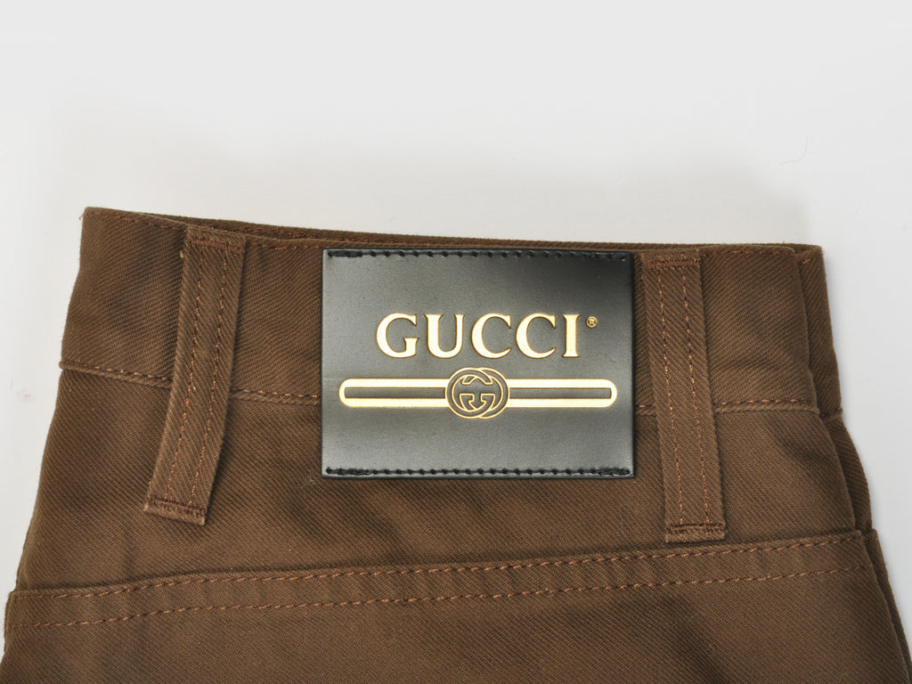 Gucci Brown Flare Leg Jeans