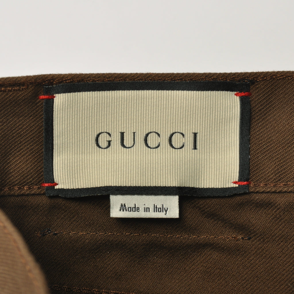 Gucci Brown Flare Leg Jeans