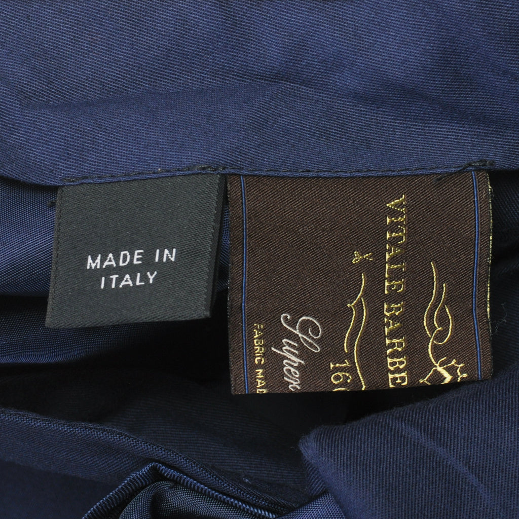 Luigi Bianchi Navy Blue Wool Pants