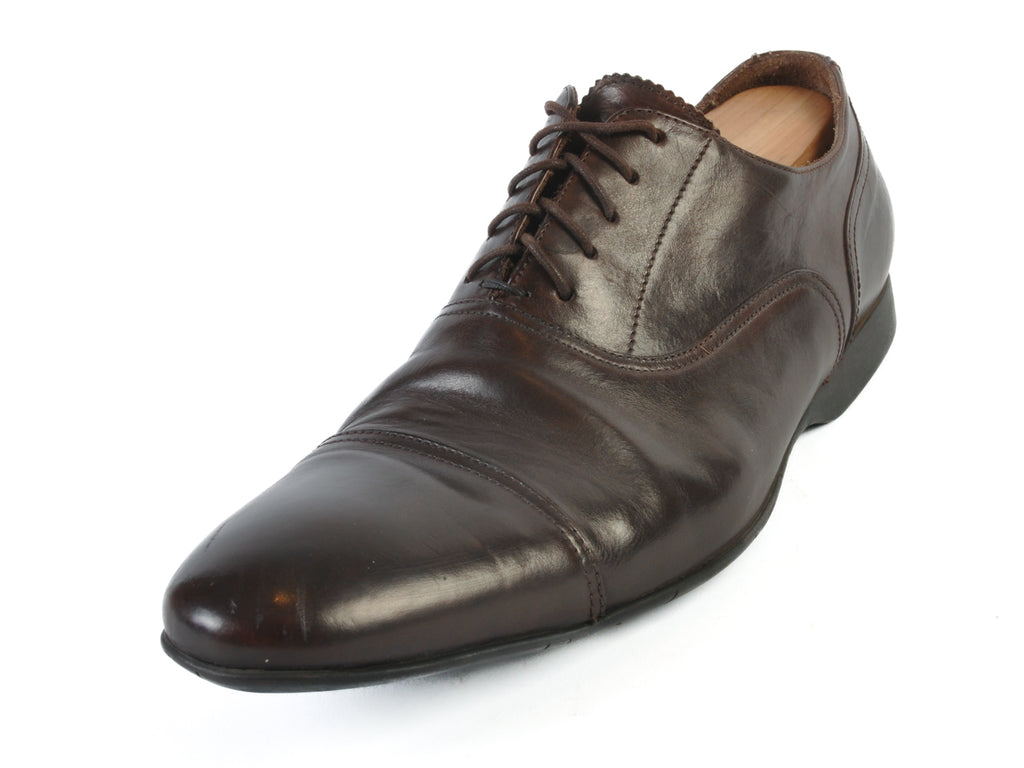 Paul Smith Dark Brown Cap Toe Oxfords