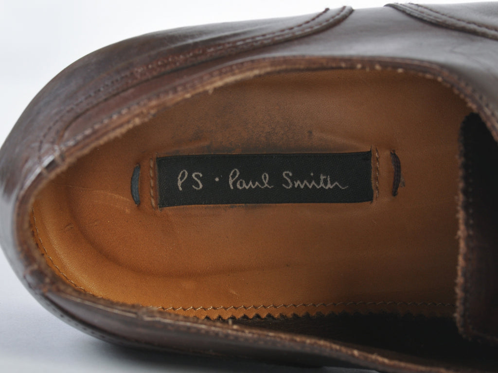 Paul Smith Dark Brown Cap Toe Oxfords
