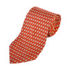Salvatore Ferragamo Red Owl Print Tie