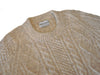 Sandy MacPherson of Scotland Oatmeal Wool Cable Knit