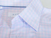 Eton Pink and Blue Check Slim Fit Twill Shirt