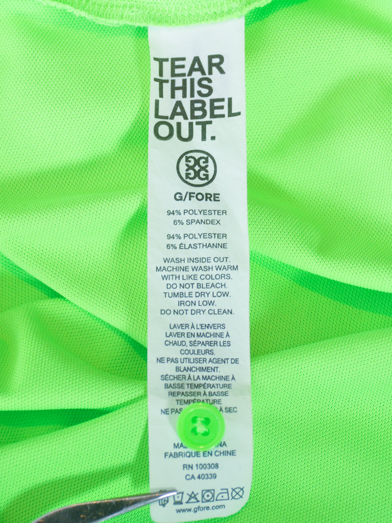 G-Fore Bright Green Golf Polo
