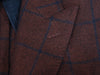 Atelier Munro Brown Windowpane Check Loro Piana Dream Tweed Blazer
