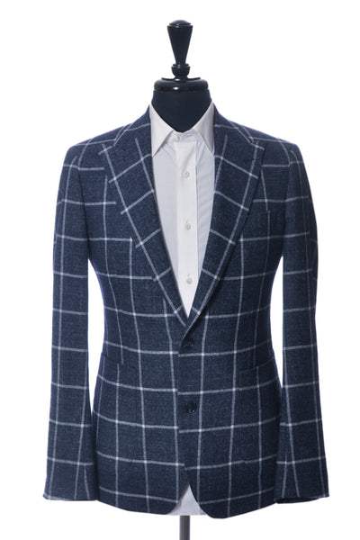 Edmonton Consignment Atelier Munro Blue Windowpane Check Blazer 