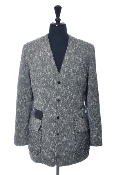 KaaDiki White on Black Terry Twill Coat