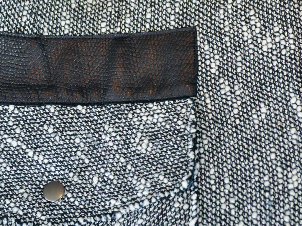 KaaDiki White on Black Terry Twill Coat
