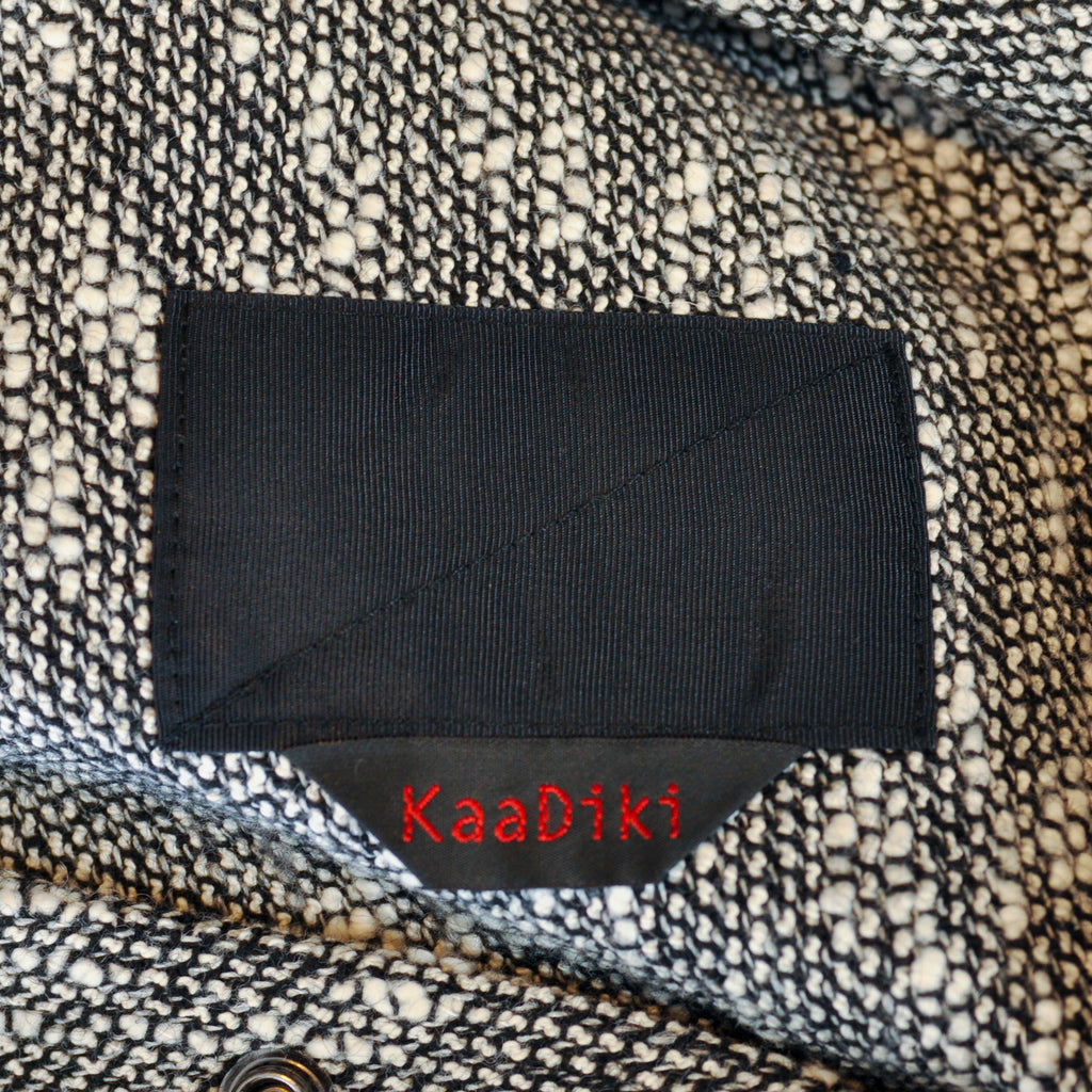 KaaDiki White on Black Terry Twill Coat