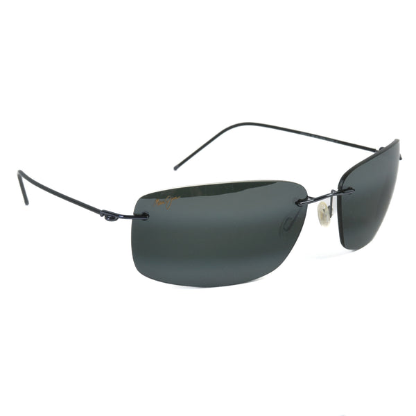 Maui Jim Black Frigate Wire Rim Sunglasses
