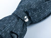 Hermes Black Pluie de H Folding Umbrella in Jacquard Canvas