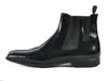 Prada Black Patent Leather Chelsea Boots