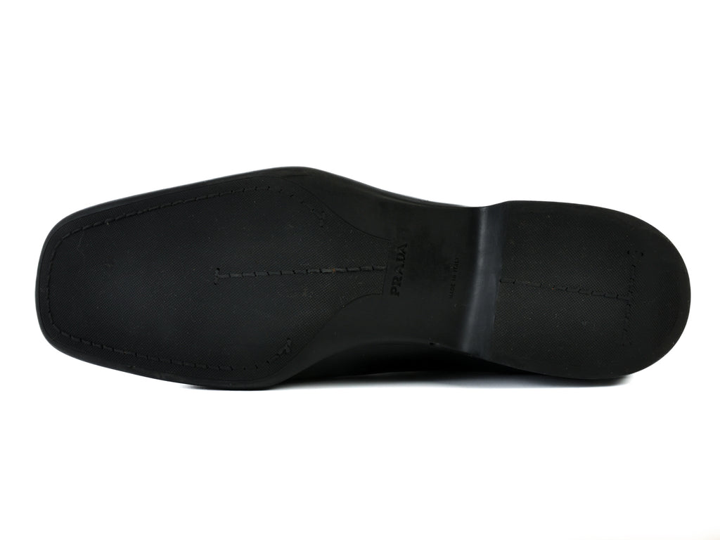 Prada Black Patent Leather Chelsea Boots