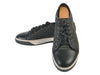 Lanvin Dark Grey Alligator Embossed Sneakers