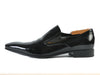 Luca Del Forte Black Patent Leather Slip-Ons