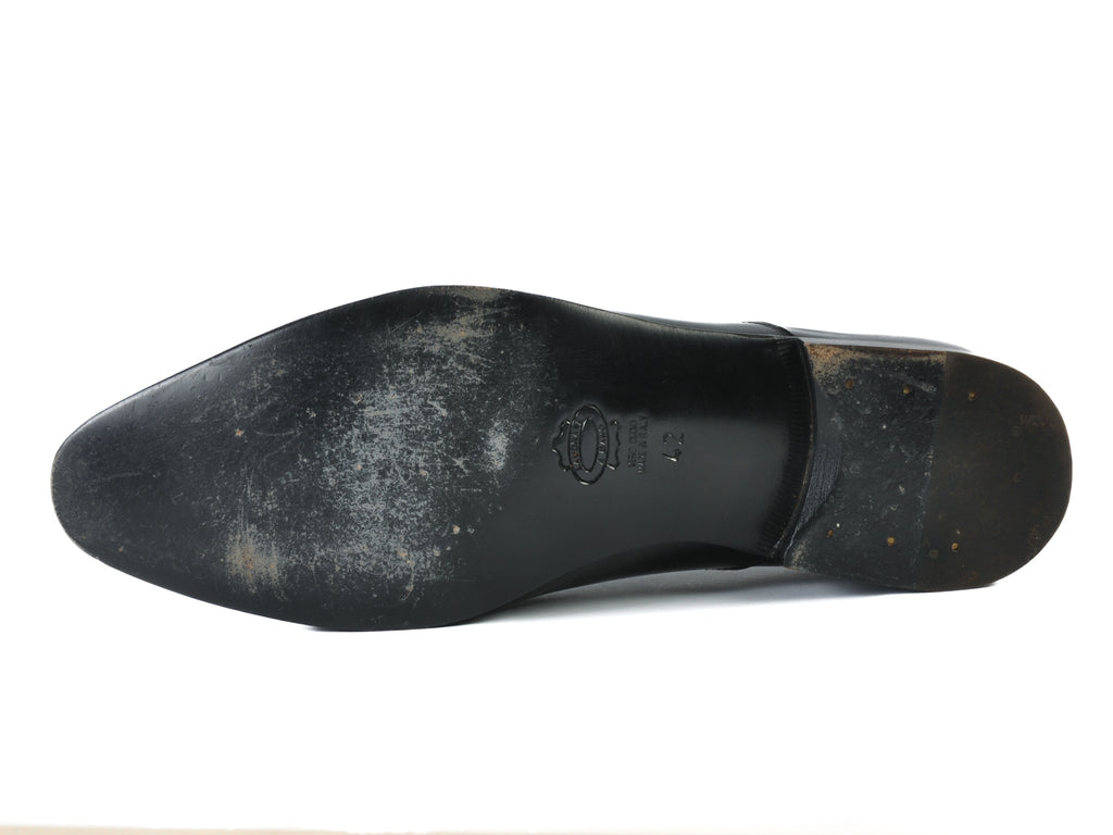 Luca Del Forte Black Patent Leather Slip-Ons
