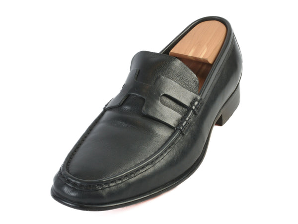 Hermes Black Leather Loafers