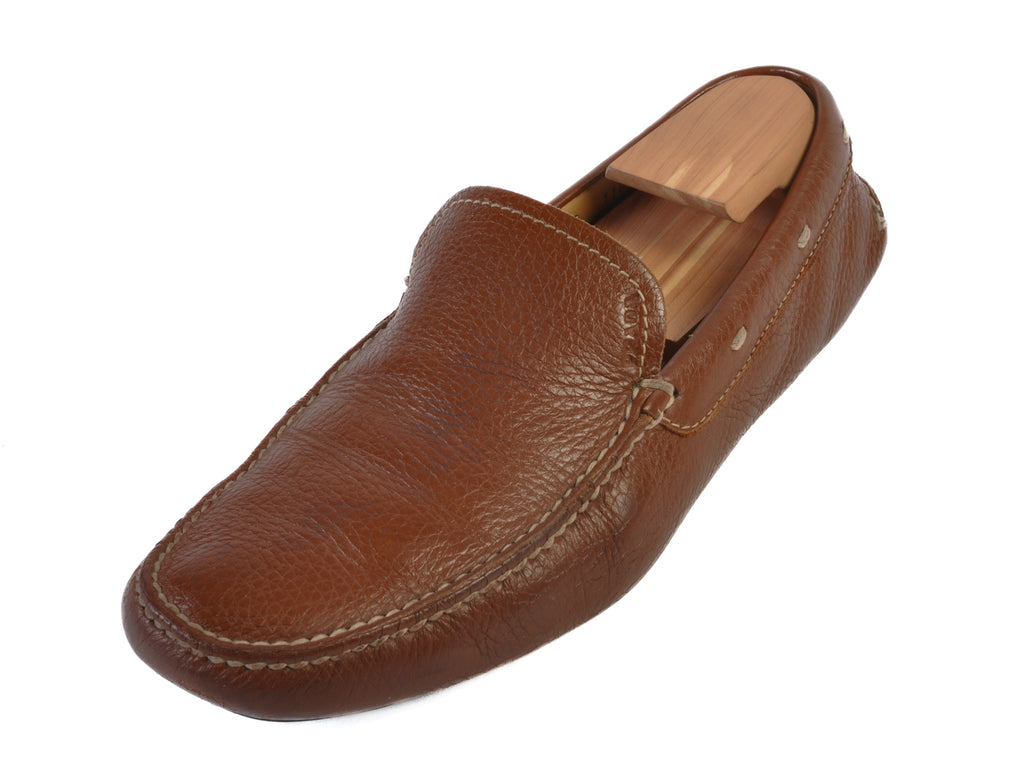 Prada Tobacco Brown Daino Driving Shoes