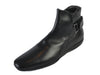 Prada Black Leather Heel Strap Boots