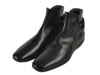 Prada Black Leather Heel Strap Boots