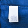 Brunello Cucinelli Blue Ribbed Cotton Crew Neck Sweater