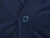 Brunello Cucinelli Navy Blue Lightweight Wool Cashmere Cardigan