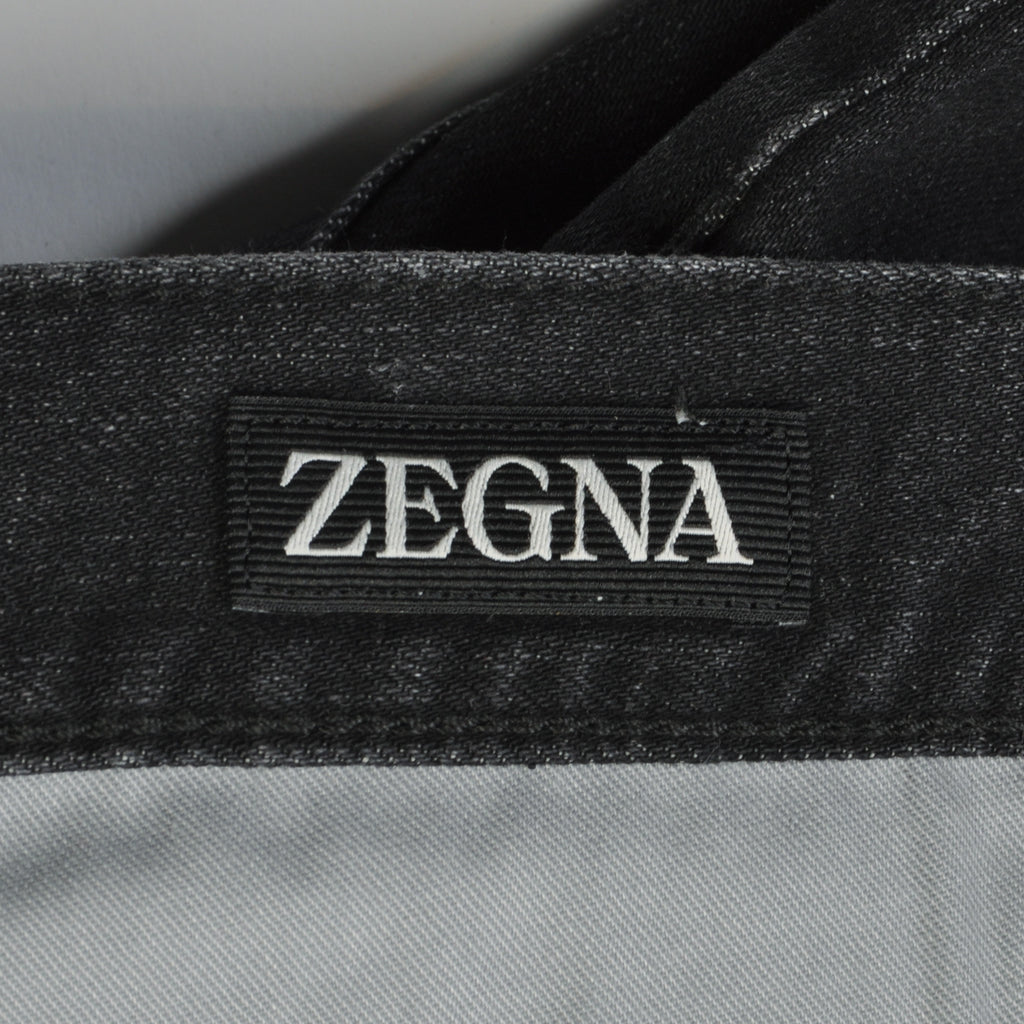 Ermengildo Zegna Black Slim Fit 5-Pocket City Jeans