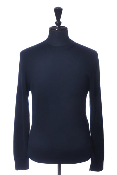 Tom Ford Navy Blue Wool Crew Neck Sweater