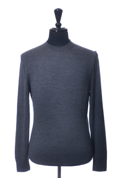Tom Ford Grey Wool Crew Neck Sweater