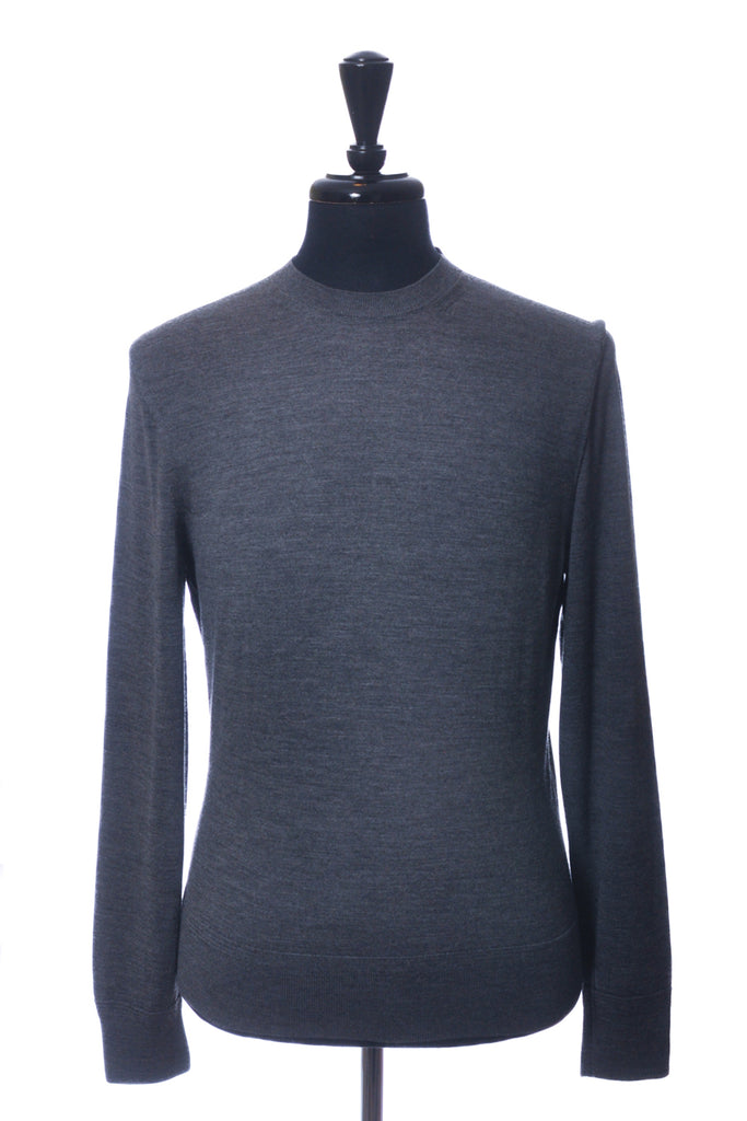 Tom Ford Grey Wool Crew Neck Sweater