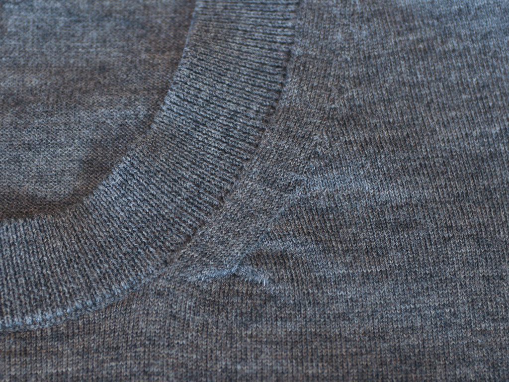 Tom Ford Grey Wool Crew Neck Sweater
