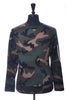 Valentino Stripe Sleeve Camo Crew Neck Sweatshirt