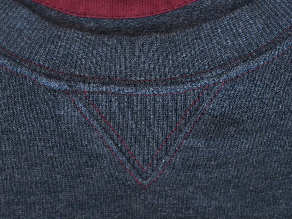 Brunello Cucinelli Dark Grey Cotton Crew Neck Sweatshirt