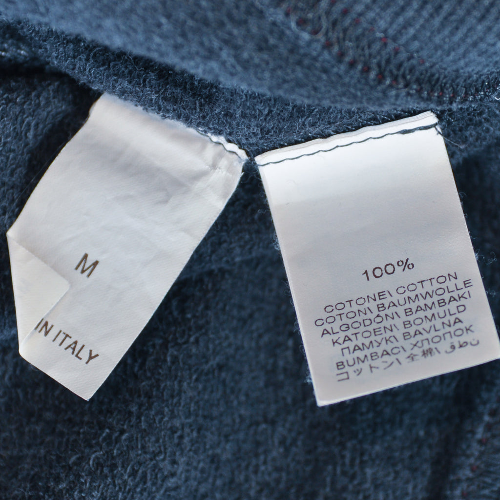 Brunello Cucinelli Dark Grey Cotton Crew Neck Sweatshirt
