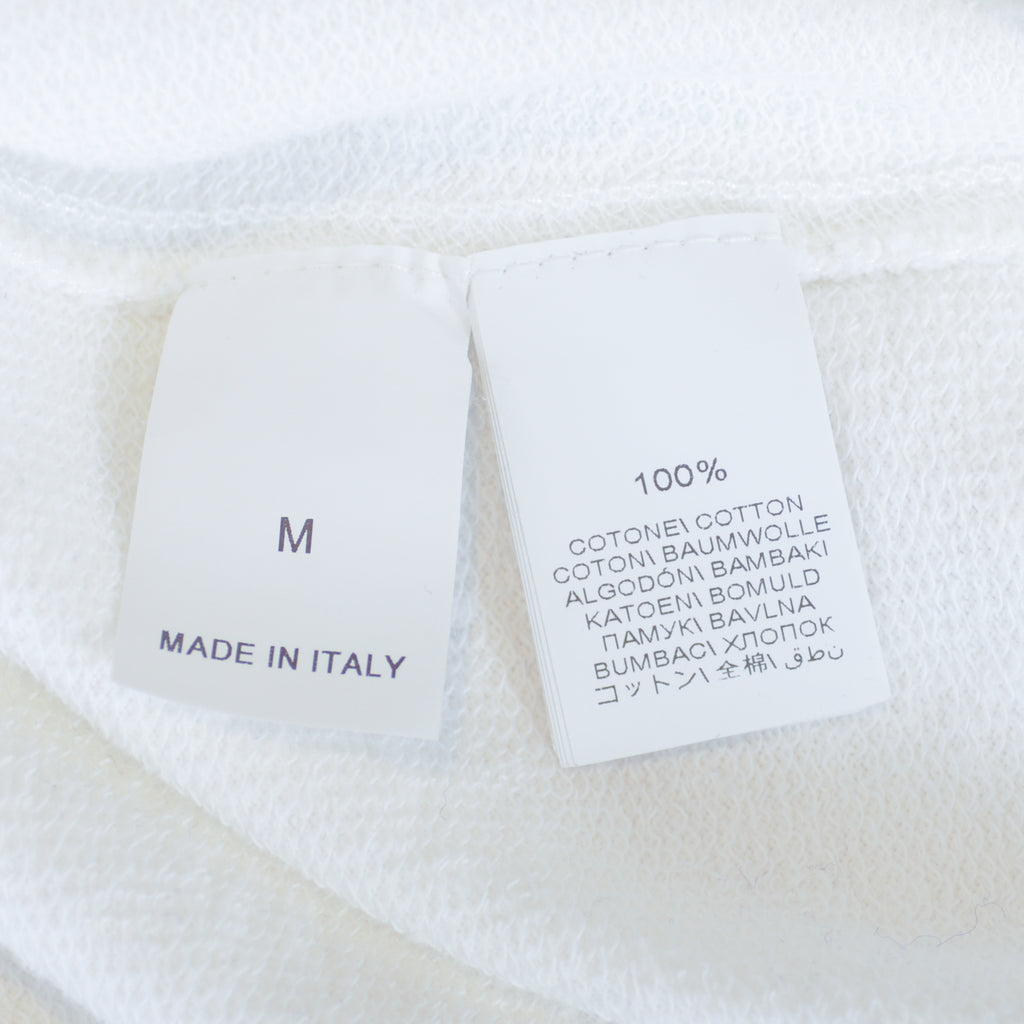 Brunello Cucinelli Ivory Cotton Crew Neck Sweatshirt