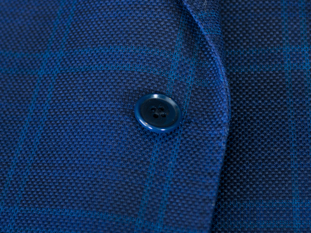 Edmonton Consignment Ibiza Blue Check Berano Blazer 