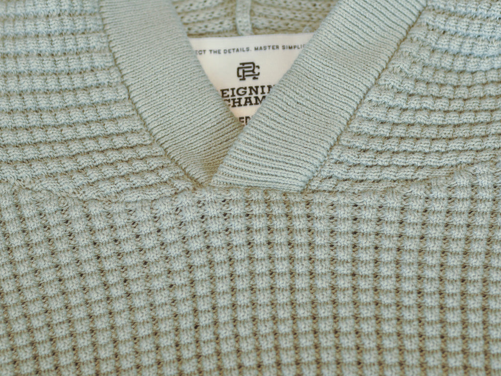 Reigning Champ Green Supima Cotton Waffle Knit Hoodie