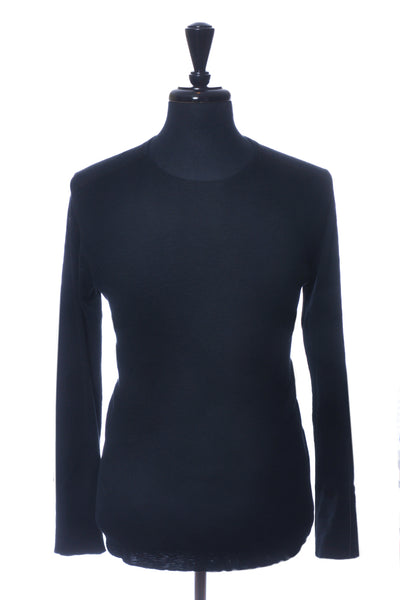 Wings + Horns Black Crew Neck Knit