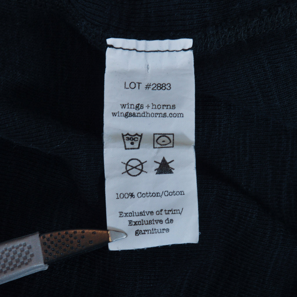 Wings + Horns Black Crew Neck Knit