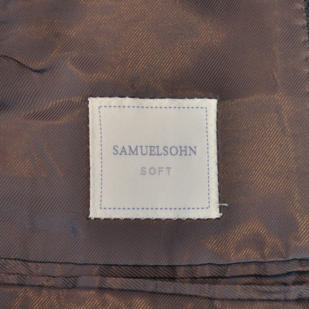 Samuelsohn Soft NWT Dark Moss Green Gable Blazer
