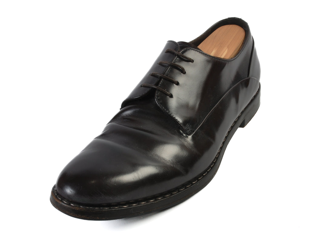 Emporio Armani Dark Brown Derby Shoes