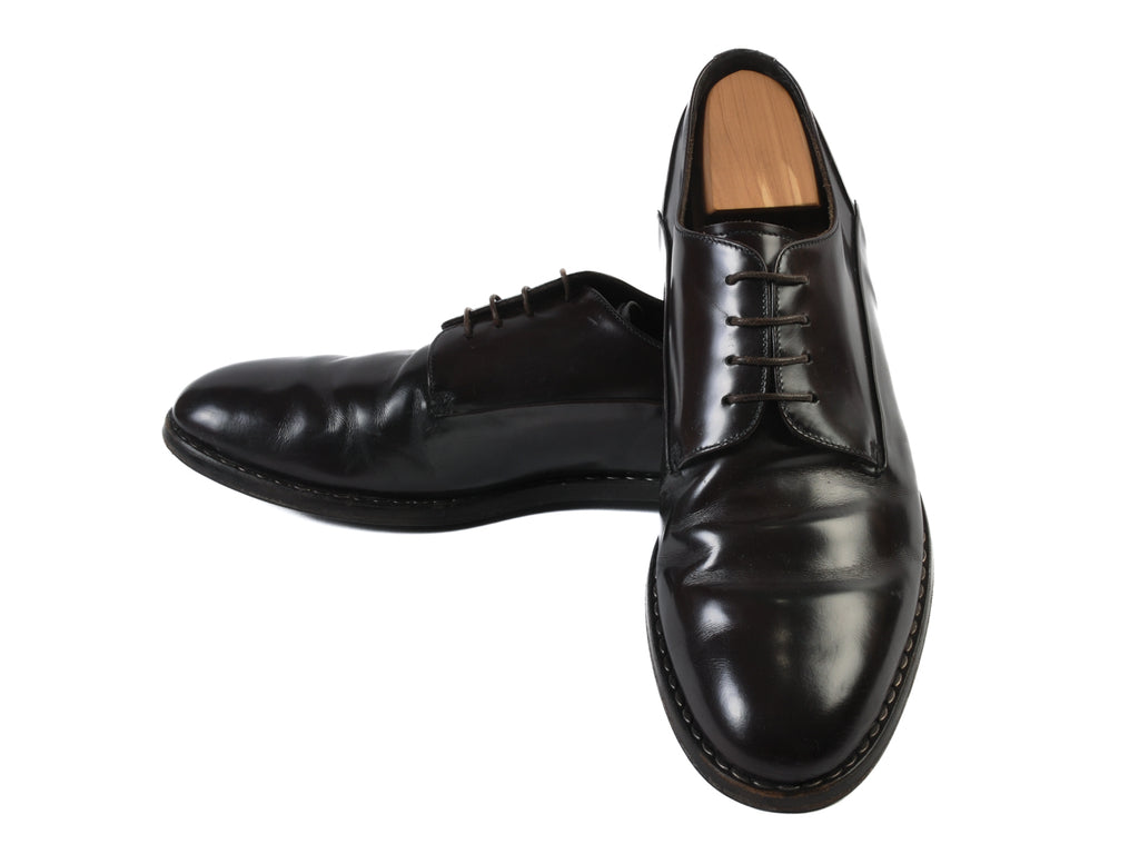 Emporio Armani Dark Brown Derby Shoes