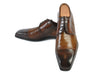 Berluti Brown Mock Cap Toe Derby Shoes