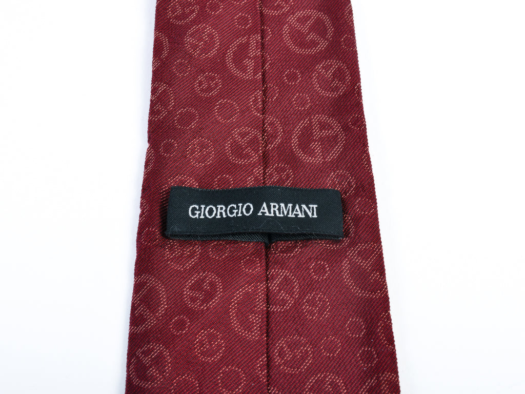 Giorgio Armani Merlot Print Tie