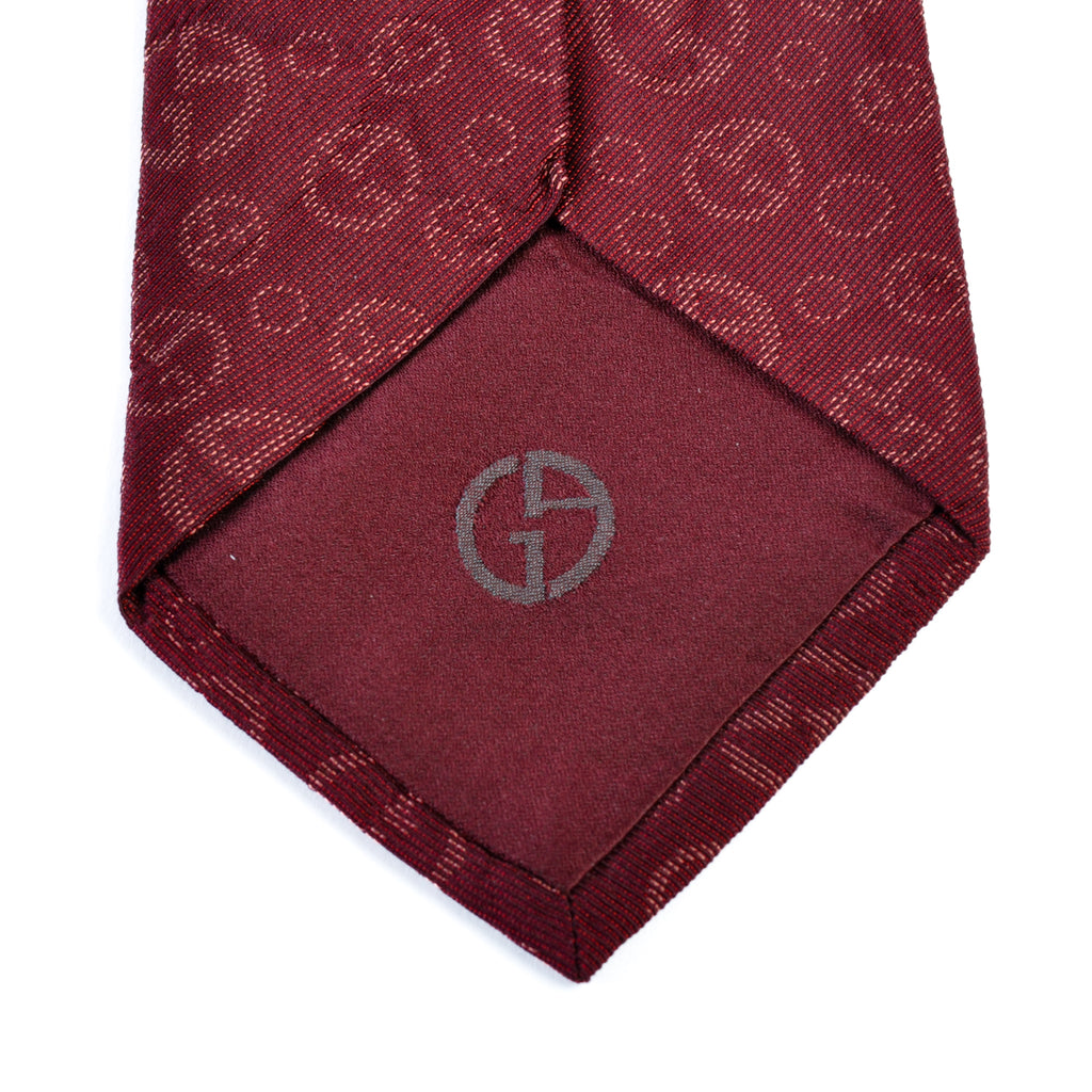 Giorgio Armani Merlot Print Tie