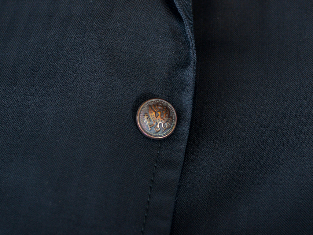 Edmonton Consignment Gucci Black Herringbone Patch Pocket Blazer 