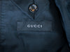 Edmonton Consignment Gucci Black Herringbone Patch Pocket Blazer 
