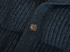Prada Charcoal Grey Cashmere Blend Knit Down Jacket